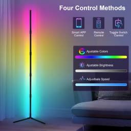 200cm Tuya RGB Floor Lamp Smart APP Remote Control Modern Corner Floor Light Atmospheric LED Stand Lighting Festival Decoration