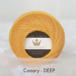 Rhapsody Premium Size 80 Cotton Crochet Thread 100% Egyptian Mercerized Singed 13 Colors 10G Tatting Needlepoint Bobbin Lace