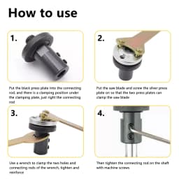 M10 Rotary Tool Coupling Adapter Adaptor 5/6/8/10mm Saw Blade Connecting Rod Shaft for Polishing Cutting Blades Grinding Wheels
