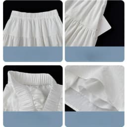 N2026 Women Summer Thin New Small A-Line Half-length Sports Skirt Tibetan Short Skirt High Waist Polyester Fiber A-Line Skirt