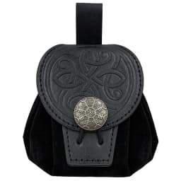 Steampunk Medieval Punk Style Fanny Packs for Men Pu Leather Coin Purse Hangable Belt Waist Bag Drawstring Hip Belt Bag Cosplay