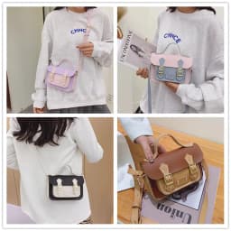 DIY Cambridge Bag Making Material Set PU Leather Handmade Satchel Backpack Handbag Shoulder Bags Crossbody Sewing Accessories
