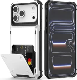 Case For iPhone 18 Pro Max 17 16 Pro Max 15 14 13 12 Heavy Duty Wallet Hidden Flip Slot Protective Hard Back Covers Coque Fundas