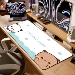 Bubu Dudu Gamer Deskmat Xxl Mouse Pad Anime Computer Table Mat Pc Gaming Accessories Mousepad Large Mats Office Mause Pads Setup