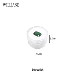 Transparent Gemstone Gem Jar Display Box Loose Diamond Jewelry Storage Carrying Case Nail Gem Stones Holder Organizer Container