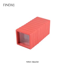 Lot of 10pcs 3D Floating Frame Display Stand Gift Ornament Organizer PE Film Anti-Oxidation Medallions Coin Jewelry Storage Box