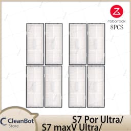 Roborock S7 MaxV Ultra/S7 Pro Ultra Robot Vacuum Cleaner Accessories Main Brush Side Brush HEPA Filter Mop Cloths Spare Parts