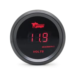 52mm Boost Gauge/Water Temp/Oil Temp/Oil Press/Voltage/Tachometer Gauge Digital Red LED Black Case