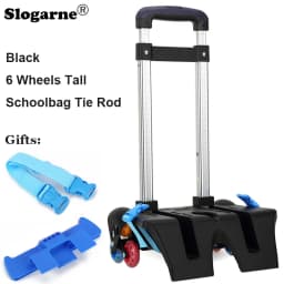 Kids Backpack Pull Rod Trolley Wheels Children School Bag Accessories Tie Rod Stator Students Climb Stairs 6 Wheels Bags Parts