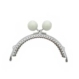 8.5/10.5cm Candy Color Beads Silver Metal Purse Frame Handle for Clutch Bag Handbag Accessories Making Kiss Clasp Lock