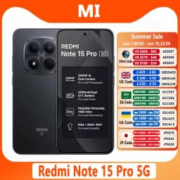 Global Version Xiaomi Redmi Note 15 Pro 5G Dimensity 7400-Ultra 6.83" Display 45W 6580mAh Battery 200MP Camera
