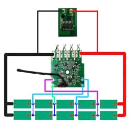 LB2X4020 Li-ion Battery Plastic Case BMS PCBA Charge Protection Circuit Board Box Shell For Black Decker 20V 18V LBX2040 Housing