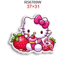 Hello Cat 10pcs/lot San Resin Planar Transparent Glitter Acrylic Flatback for Charms DIY Bow Craft Supplies Phone Case Decor