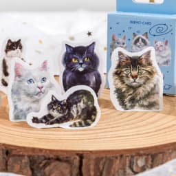 45Pcs/Box Black Cat Theme Stickers Decoration Kawaii Cute Cats Stickers Self-adhesive Scrapbooking Stickers For Laptop Planners