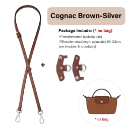 CRAZYSMITH Bag Transformation Bag Accessories for Longchamp Mini Bag Straps Punch-free Genuine Leather Shoulder Strap Crossbody