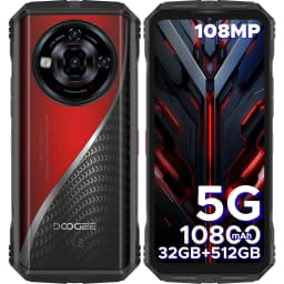 DOOGEE S118 Pro 5G Rugged Phone Dimensity 7050 10800mAh Battery 6.6'' FHD 120Hz 8GB 512GB 108MP AI Main Camera NFC Cell Phone