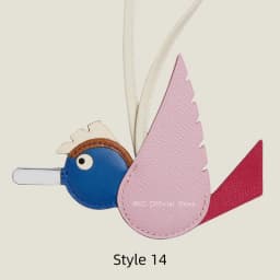 Crocodile & Lizard Skin Bird Charm Handmade Luxury Bag Charm Pendant For Birkin & Kelly Bag Unique Designer Handbag Accessory