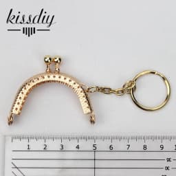 20PCS 5CM antique Bronze silver golden tone Metal Coin Purse Frames with keyring Bag Handle Kiss Clasp DIY Bag Accessories