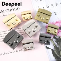 2/3/4/5Pcs Deepeel 50mm/35mm Handbag Lock Replaceable Snaps Clasp Locks Bag Purse Closure Buckles DIY Leather Crafts Accessories