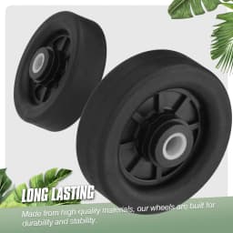4Pcs Black Luggage Replacement Wheels Suitcase Repair Wheel Part W/H Screw Mute Travel Trolley Case Replacement 5cm Axles Caster