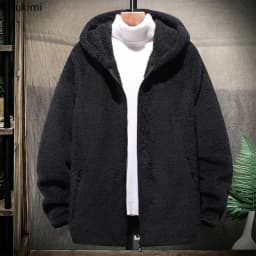 High Quality Fleece Jackets for Men Autumn Winter Fashion Warm Casual Hooded Coats Loose Zipper Hoodies Oversized Sweatshrts 8XL