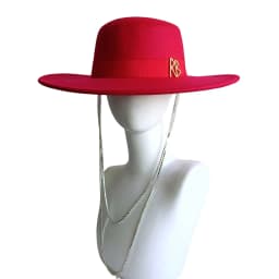 Canotier Hat Flat Top Fedora Women's Autumn and Winter Vacation Diamond Striped Sun Hat Women's Fedora sombreros para mujer