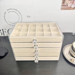 Elegant Multi-Layer Anti-Oxidation Jewelry Storage Box for Earrings Studs Necklaces High End Precise Handmade Accessories Box