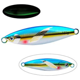 1pc 30g-120g Micro Slow Sink Quality Metal Jigging Fishing Lure Dubstep With Wing Skin Tuna Bass Spoon Jig Sea Boat Lure