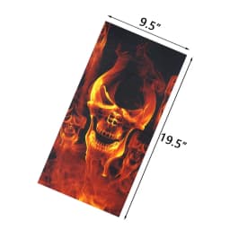 Skull Pattern Seamless Breathable Neck Warmer Gaiter Men Cycling Bandana Women Running Hiking Tube Scarf Sunshield Face Mask