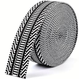5 Yards Nylon Webbing Ribbon Striped Webbing Webbing Ribbon for Crafts Bag Handles Camera Purse Strap DIY Pet Collars Backpack
