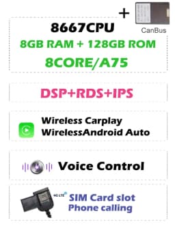 4G SIM DSP Carplay Auto Android 13.0 8G+256G Car DVD Player Wifi Bluetooth RADIO GPS For Alfa Romeo 159 Sportwagon Spider Brera