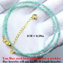 Simple Bohemian Natural Stone Cut the Shiny Beads Necklace Bracelet Set for Women Charms Fashion Female Party Gift Jewelry