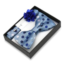 Classic High Quality Bow Tie Set Box Gift For Men Fashion Elegant Bowtie Handchief And Brooch Set Wedding Business Accessories