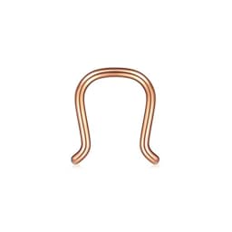 WKOUD Clear Flexible Septum Retainer Plastic & Surgical Steel Nose Septum Ring Piercing Jewelry For Women Men Sean