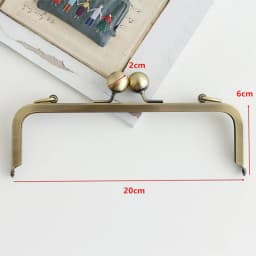 20cm High Quality Screw Metal Purse Frame Big Ball Clasp Chain Hook Bag DIY Parts Handmade Craft Bag Replacment Accessories
