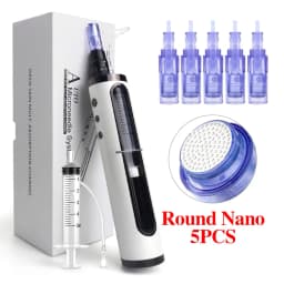 Hydrapen Microneedle Beauty Hydra Derma Pen with 5 Adjust or 12pin 24pin 36pin 42pin Rouna Nano 3D 5D Cartridge Skin Care Tool