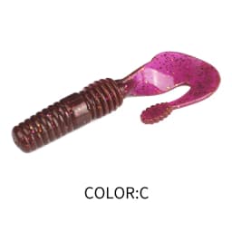 Supercontinent Soft Lure Grub Worm Power Tail 7cm Grub Screw Thread Wobbler Swimbait For Bass Trout