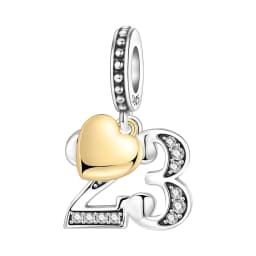 Original 15th 16 18 20 21 Anniversary Birthday Wedding S925 Sterling Silver Bead Pendant Fit Bracelet Necklace DIY Jewelry Gifts
