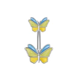1PCS Butterfly Belly Button Rings Sunflower Navel Piercing Ring Navel Button Piercing Body Belly Piercing Jewelry 316L steel