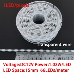 DC12V Seed Pixels Intelligent pixels 3channel RGB lights WS2811 WS2812 LED Pebble Pixel String Light RGB Addressable Full Color