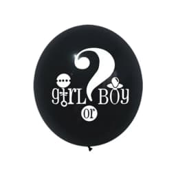 36-inch Black Gender Reveals Balloon Boy or Girl Boys and Girls Set Up Large Balloons