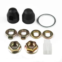 E-Bike Hub Motor Axle M12/M14 Lock Nut & Lock Washer & Spacer & Nut Cover 12/14mm Shaft 500W-5000W Motors Electric Bicycle Parts