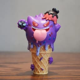 Anime Pok é Mon Ice Cream Cone Series Blind Box Psyduck Gengar Action Figure Cute Doll Model Toy Desktop Ornament Gift For Fans
