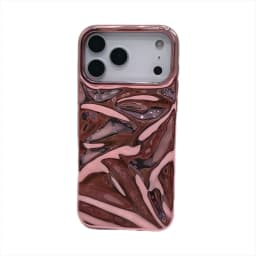 Luxury Electroplate Silvery 3D Wrinkle Phone Case For iPhone 17 16 15 14 13 12 Pro Max Plating Water Ripple Shockproof Cover