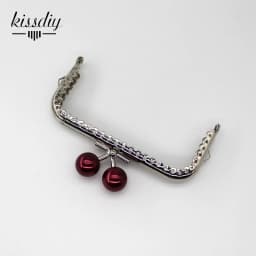 1PCS Super Lovely 10.5CM Silver Lace Pearl Bead Head Metal Purse frame Kiss Clasp DIY Bag Accessory