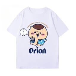 Orion Men's and Women's Collaborative Chiikawa (Usagi) Short Sleeve T-Shirt for Parents and Kids - Comfortable, Breathable Ins