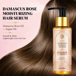 (No Need to Rinse) Rozino Bulgarian Damascus Rose Hair Care Essence, with a Clear, Watery Texture That Is Lightweight and Easy to Absorb, Instantly Moisturizes and Softens Hair, Instantly Smooths Frizz and Eliminates Tangles, Long-Lasting Moisture Retention, Reduces Static Electricity, with a Delicate Rose Fragrance That Lingers, Suitable for All Hair Types, Portable for On-The-Go Care, Ideal for Personal Use and as a Gift.