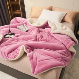 Super Soft Imitation Lambswool Autumn Winter Blanket Double Queen Blankets High-quality Comfortable Milk Fleece Sofa Blanket