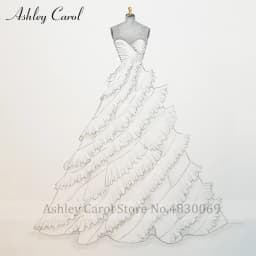 Ashley Carol Custom Mermaid Wedding Dress Elegant Personalized Customized Handmade Any Mermaid Wedding Gowns