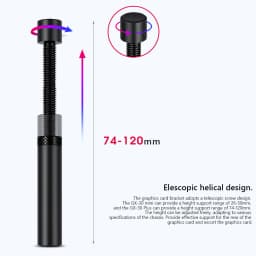 Graphics Card GPU Brace Support Aluminum Alloy Video Card Sag Holder Bracket GPU Sag Bracket Computer PC Case Mount Bracket